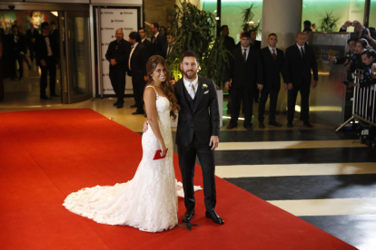 Lionel Messi i la seia dona