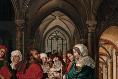Presentació del Nen Jesús al Temple, la taula de la polèmica.