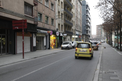 Vista de la calle Lluís Companys, una de las que el ayuntamiento tiene intención de reordenar.