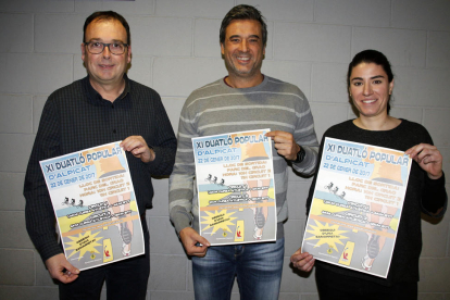 L’organització va presentar ahir l’XI edició del Duatló d’Alpicat, que es disputa el 22 de gener.