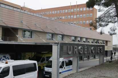 Exterior de la unitat d’Urgències de l’hospital.