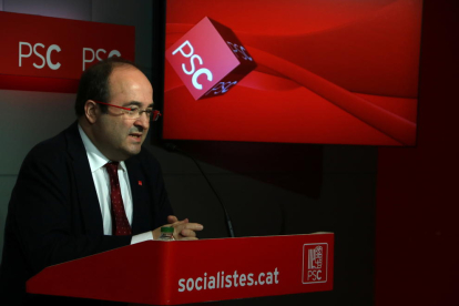 El primer secretario de los socialistas catalanes, Miquel Iceta.