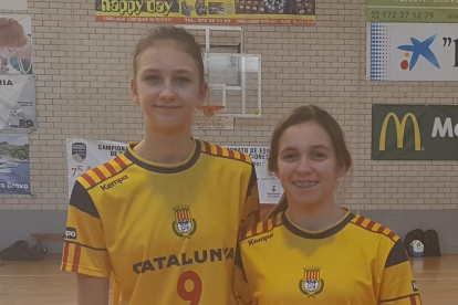 Katy Tyaglyay y Merli Baró, las dos leridanas del equipo catalán.