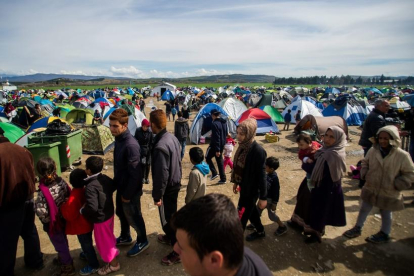 Imagen de un campo de refugiados en Turquía.