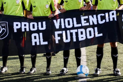 El futbol català va emprendre el setembre del 2015 la campanya ‘Prou violència al futbol’.