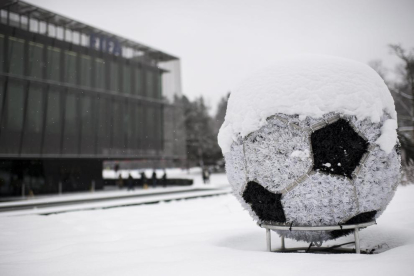 Imagen de la sede de la FIFA en Zúrich (Suiza), ayer.