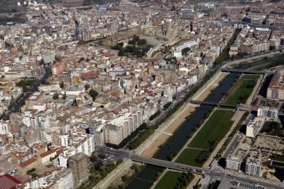 Vista aèria de la ciutat de Lleida, que és la que concentra un nombre més alt de contribuents afectats per plusvàlues injustes.
