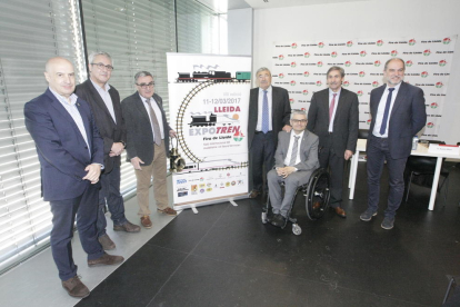 La Llotja va acollir ahir la presentació del saló Lleida Expo Tren.