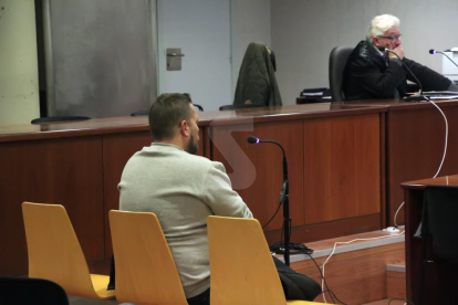 L'acusat durant la celebració del judici a l'Audiència Provincial de Lleida.