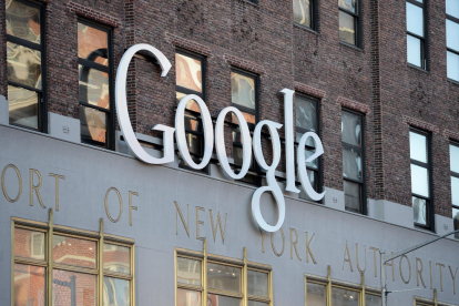 El logo de Google a la seua seu de Nova York