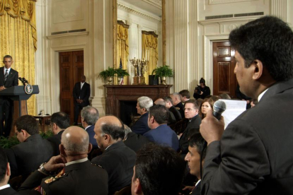 Barack Obama, el president sortint dels EUA, en una roda de premsa a la Casa Blanca.