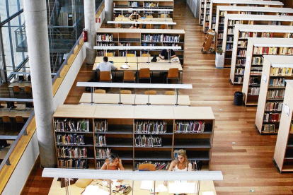 La biblioteca del Campus de Cappont de la Universitat de Lleida.