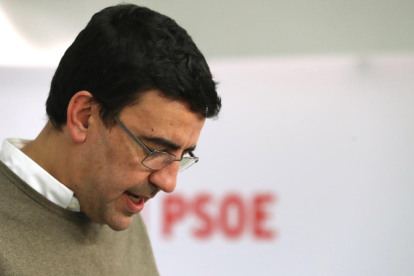 El portavoz de la comisión gestora del PSOE, Mario Jiménez.