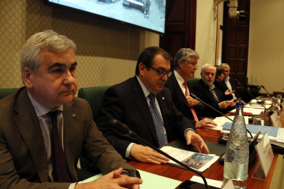 Jordi Jané ayer en la presentación de las cuentas de la conselleria de Interior.