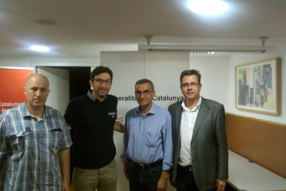 Comes, Gilabert y Talarn se reunieron con Joan Ramon Segura.