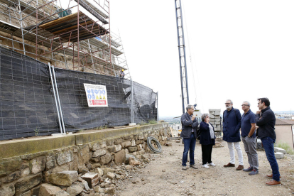 Larrosa va visitar ahir els treballs al costat de la Llengua de Serp.