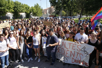 Protesta que hicieron los alumnos el día 7 de junio. 