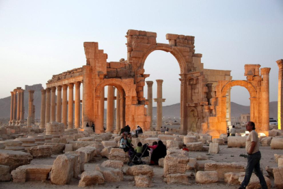 Imagen de la ciudad monumental siria de Palmira.