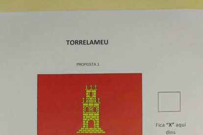 La bandera de Torrelameu.