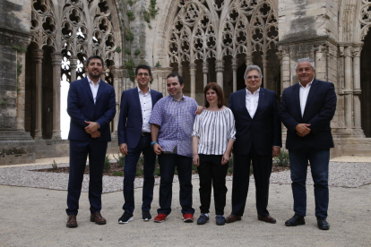 Els guardonats amb els premis Aspid, aquest dijous a la Seu Vella de Lleida.