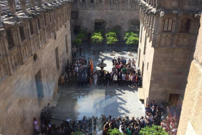 El acto ha tenido lugar en el Patio de los Naranjos del Palau de la Generalitat.