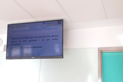 Las pantallas no informaban ayer del itinerario de los pacientes. 