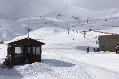 Vista de les pistes a l'estació de Boí Taüll, a l'Alta Ribagorça, en l'actual temporada de neu.