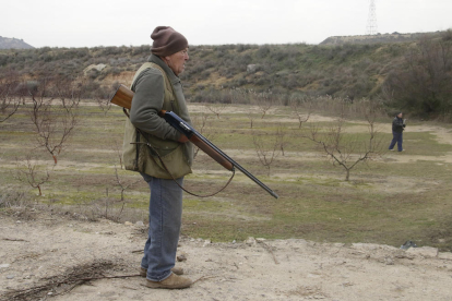Ramon Pontí, de 85 años, es un vecino de Seròs que caza desde los 16.