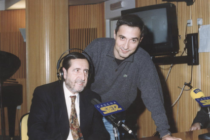 Juan Soto Viñolo junto a Xavier Sardà, en una foto de archivo.