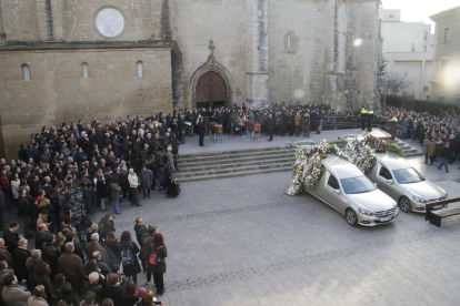 Imagen del funeral de los dos rurales el pasado enero. 