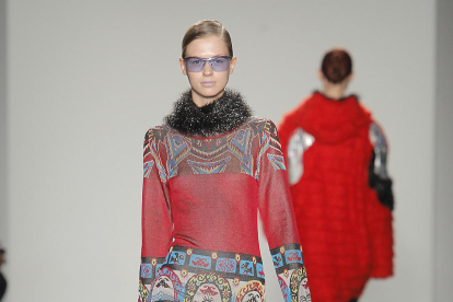 Modelos con las propuestas de Custo Barcelona desfilaron ayer en la pasarela de la Semana de la Moda de Nueva York. 