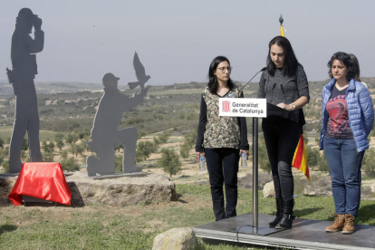 Homenaje a los rurales asesinados que se hizo el año pasado en Mas de Melons, en Castelldans.