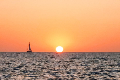 Simplement impressionant, posta de sol desde Eivissa