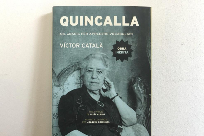 Una de les qualitats unànimement reconegudes de la prosa de Víctor Català és la riquesa de vocabulari. A Quincalla s'apleguen per primera vegada un miler d'adagis dels molts que ella va escriure durant les nits d'insomni dels seus anys finals i amb els quals volia conservar mots genuïns del català, en perill d'extinció. 