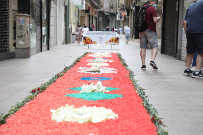 Catifes de flors a Lleida. Corpus 2021