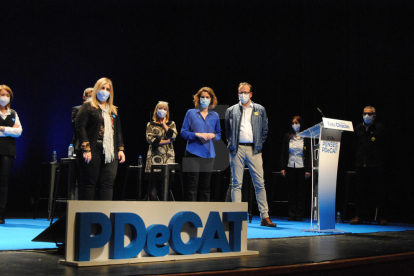 Acte de campanya del PDeCAT a Mollerussa, amb Àngels Chacón