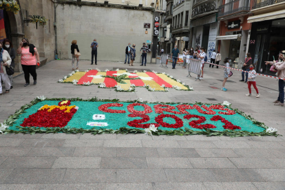 Catifes de flors a Lleida. Corpus 2021