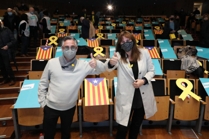 Acte de campanya de Junts a Lleida, amb Laura Borràs