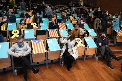 Acte de campanya de Junts a Lleida, amb Laura Borràs