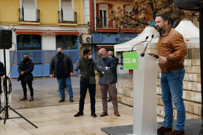 Acte de campanya de Vox a Lleida, amb Santiago Abascal