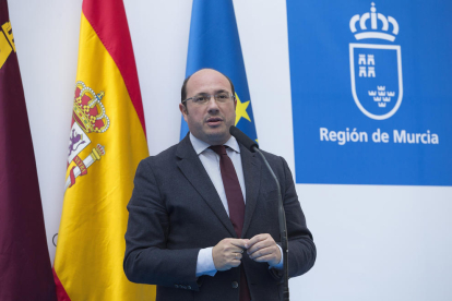 El presidente de la Región de Murcia, Pedro A Sanchez, imputado por el caso Auditorio.