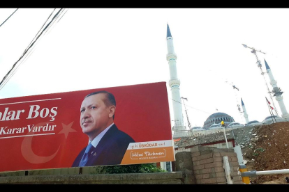 Retrato del presidente Erdogan
