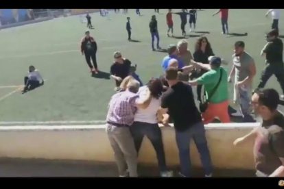 Batalla campal entre pares en un partit d'infantils a Mallorca