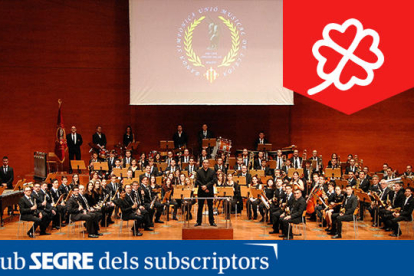 Fotografia de la Banda Simfònica Unió Musical de les Terres de Lleida.