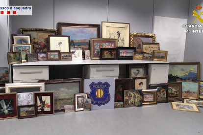 Sis detinguts per falsificar i vendre quadres de pintors modernistes