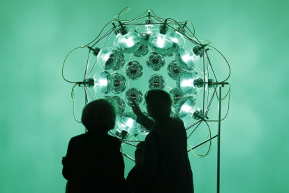 La obra ‘Global cooling lamp’ de Olafur Eliasson, en Arco.