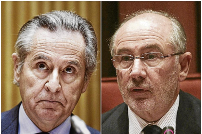 Els expresidents de Caja Madrid Miguel Blesa i Rodrigo Rato.