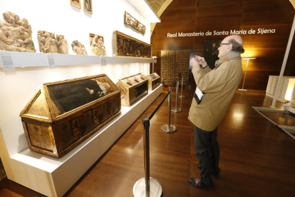 La sala del monestir que acull l’art del Museu de Lleida va obrir al públic el 23 de febrer passat.