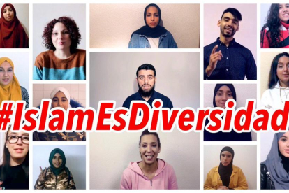 Captura del vídeo de la campanya #IslamEsDiversidad.