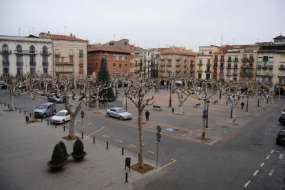 Vista de la plaça Mercadal de la capital de la Noguera.